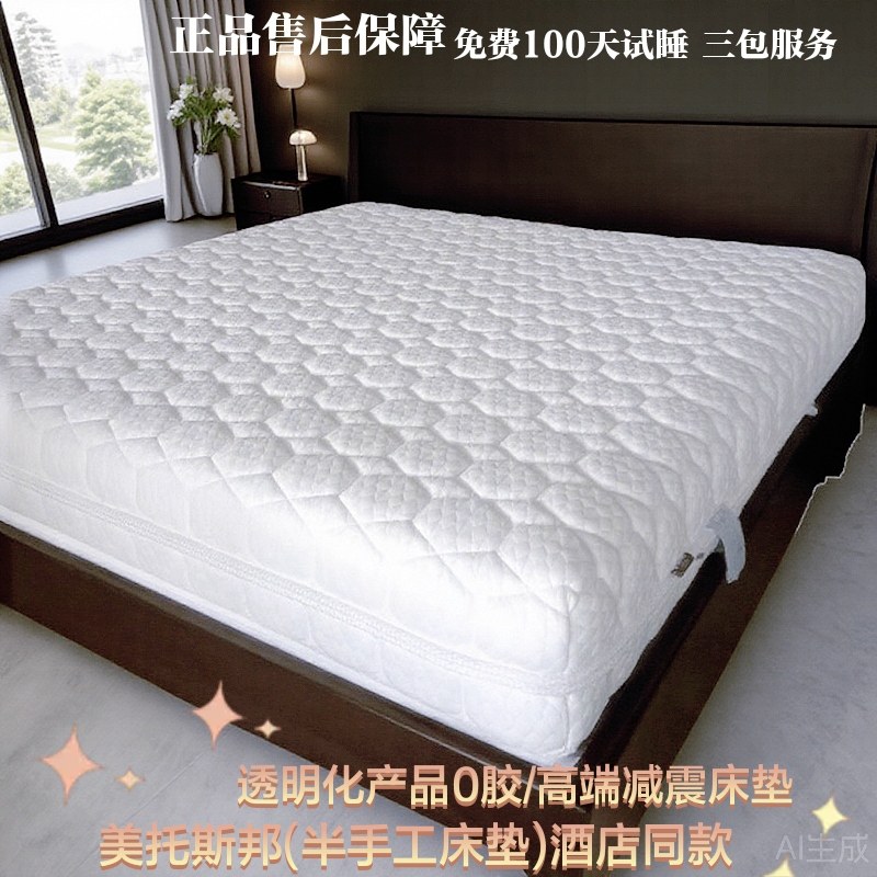 美托斯邦【高端减震床垫】乳胶独立袋装簧减震簧全拆卸式26cm厚垫