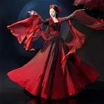 古典舞蹈服落彼岸花大摆裙飘逸演出服2026新款古风汉服舞台表演服