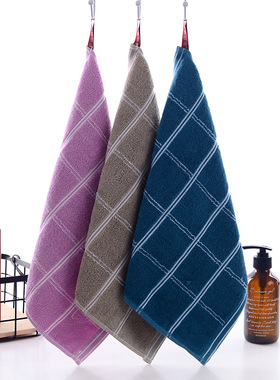 纯棉儿童小毛巾洗脸家用方巾柔软吸水宝宝全棉擦手巾可挂式