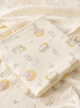 ins韩版产房包单初生婴儿纱布浴巾新生宝宝吸水夏季双层薄款包巾