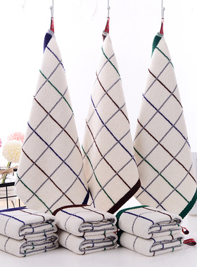 纯棉儿童小毛巾洗脸家用方巾柔软吸水宝宝全棉擦手巾可挂式