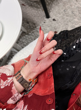 【CL的红底鞋】高级感法式穿戴甲过年款穿戴甲式指甲贴新年美甲