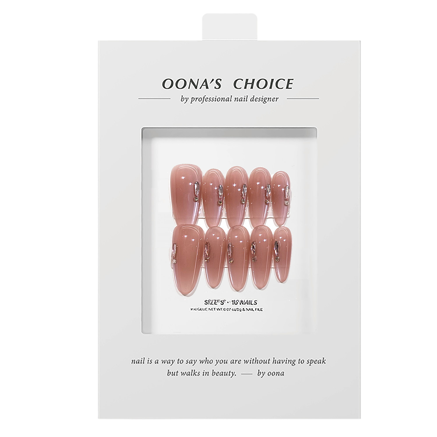 【知光】全华钻腮红猫眼杏仁温柔美甲高级感简约风约会长甲穿戴甲