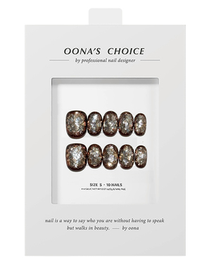 【碎银子】超吸睛爆闪亮片美甲高级感秋冬深色系独特显白穿戴甲