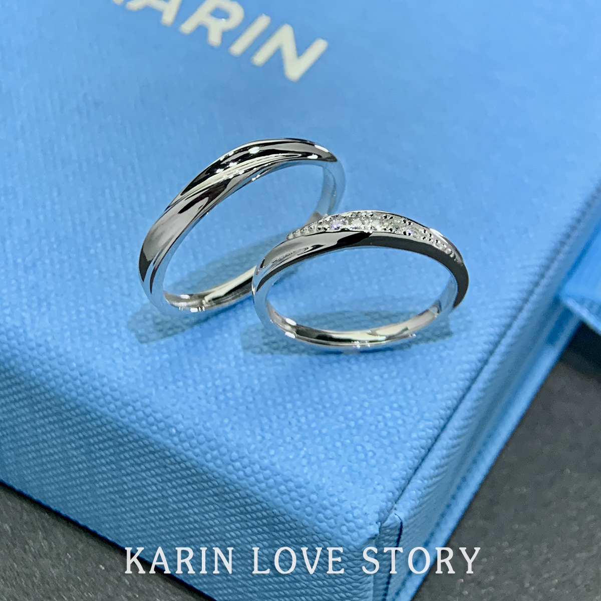 卡琳KARIN 爱情宣言 999足银情侣戒指一对对戒高级感送女友礼物