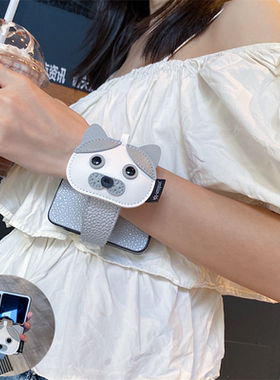 个性小猫手腕带适用华为purax手机壳pocket2折叠屏novaflips新款三星zflip7FE卡通vivoXflip防摔小米mixflip2