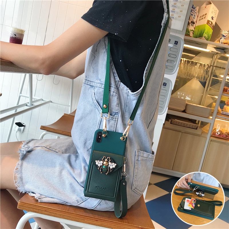 适用苹果16promax零钱包软手机壳