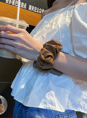 奶茶皮质弹力腕带适用华为PuraX手机壳p50pocket2折叠屏nova荣耀magicvflip2适用oppofindn3/n2适用vivoX女款