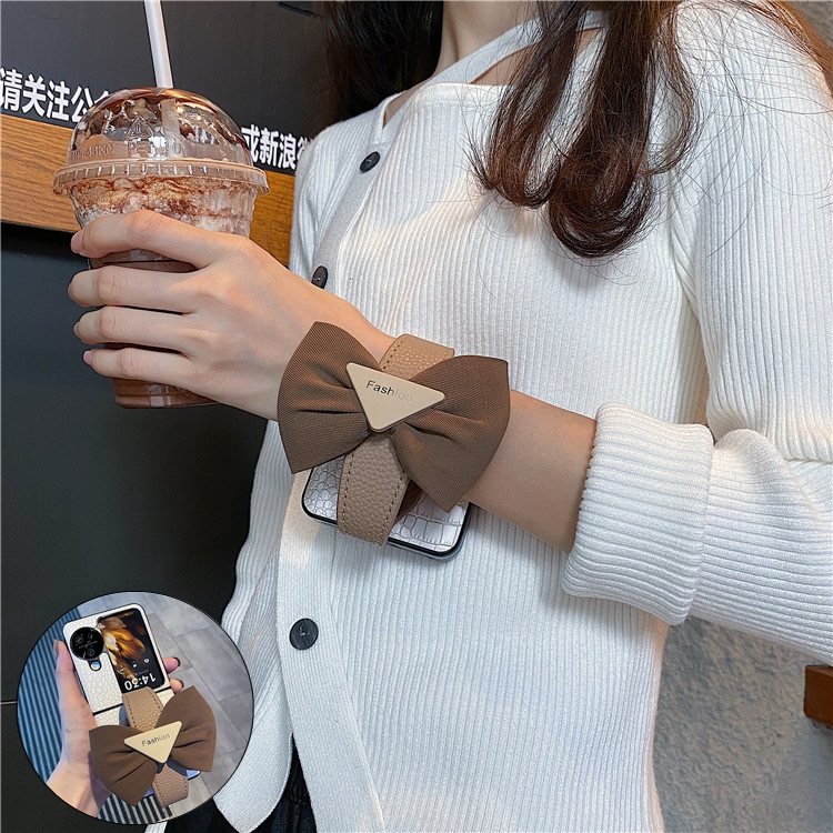 蝴蝶结适用小米mixflip2手机壳小折叠屏摩托罗拉moto60ultra三星zflip7/5腕带6华为purax新款pocket2外壳个性