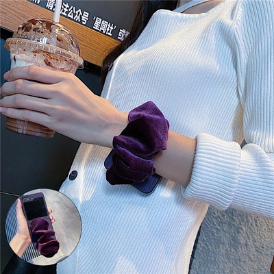 绒布腕带亚克力三星zflip7手机壳