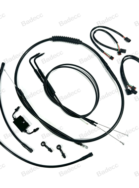 哈雷883/1200-x48戴娜 软尾 肥仔突破者加长离合线油门线出口套装