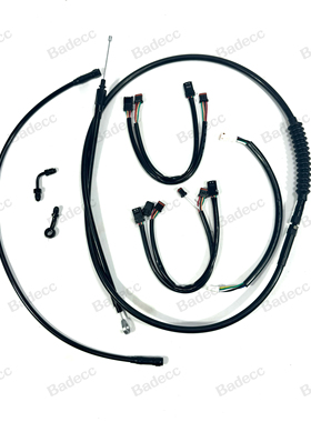 哈雷软尾街霸突破者路威st肥仔继承者高把套线刹车离合油管延长线