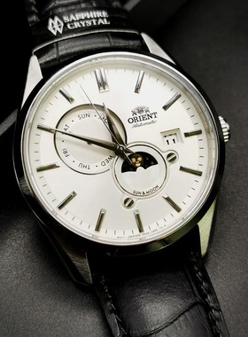 东方双狮orient自动机械男手表RA-AK0310S真皮潮流日本防水时尚