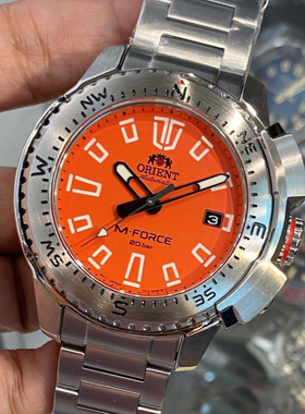 orient东方双狮M-FORCE自动机械男手表RA-AC0N02Y大表盘运动日本