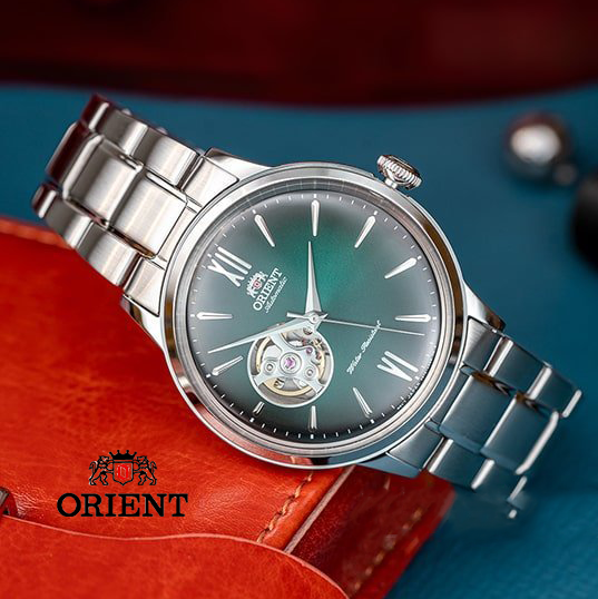 orient东方双狮自动机械男士手表ra-ag0026e日本防水镂空复古绿色