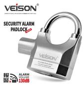 VEISON 挂锁空转可控报警防盗锁仓库宿舍大门锁链条锁碟刹锁 威臣