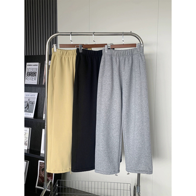 高腰百搭休闲长裤束脚直筒裤