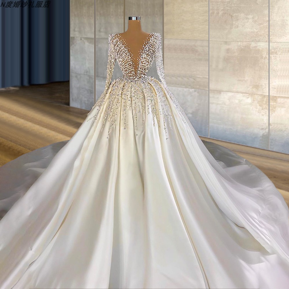 Weddingdress2020新款缎面婚纱