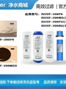 海尔施特劳斯智净净水机HSNF-300M5(D)/P8/P2-(N)/B2(5K)滤芯过滤