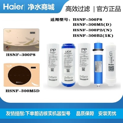 海尔施特劳斯智净净水机HSNF-300M5(D)/P8/P2-(N)/B2(5K)滤芯过滤