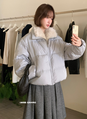 IMISS-呼呼毛毛领羽绒服(配可拆卸环保毛毛领)(含50白鸭绒)H31138