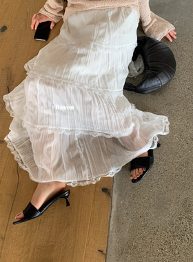 IMISS-26年早春仙仙儿蕾丝蛋糕半身裙R60971