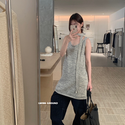 IMISS-韩标气质时尚背心(配飘带)H991221
