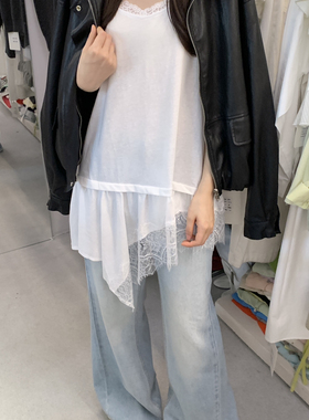 ULOUR/U粒-不规则蕾丝吊带裙万能叠穿单品人手呀～背带裙87096