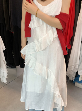 ULOUR/U粒-上新韩系不规则设计吊带裙2个颜色无敌百搭连衣裙10109
