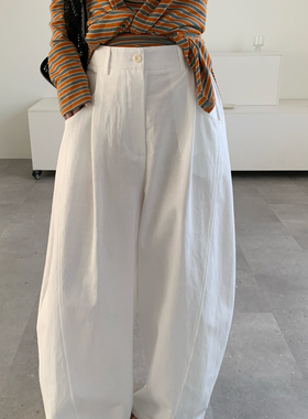 ULOUR/U粒-26年早春氛围感满满百搭弯刀裤休闲裤27058