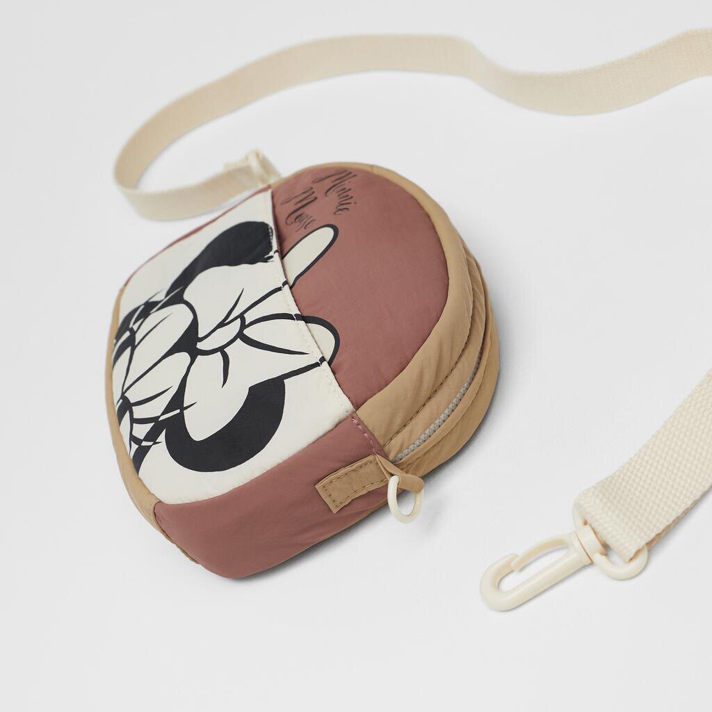 Za家儿童米妮斜挎包迪士尼卡通造型米老鼠背包可爱休闲手机包百搭