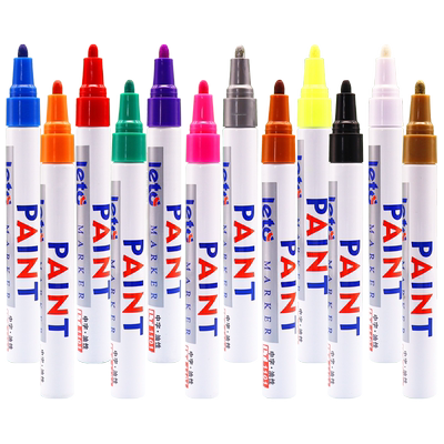 红色油漆笔记号笔不掉色防水