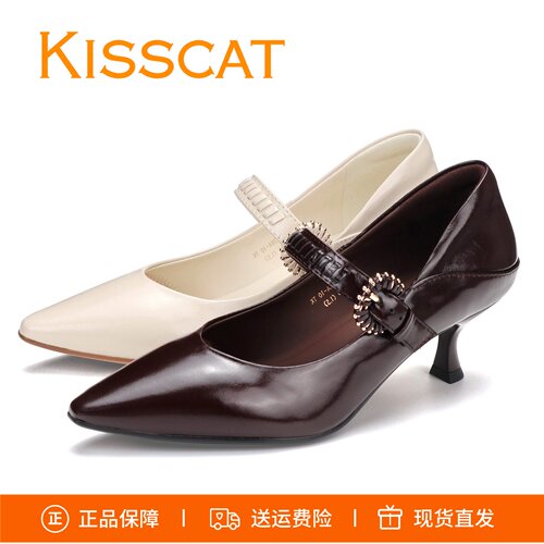 接吻猫细跟高跟鞋女鞋K76528A-10