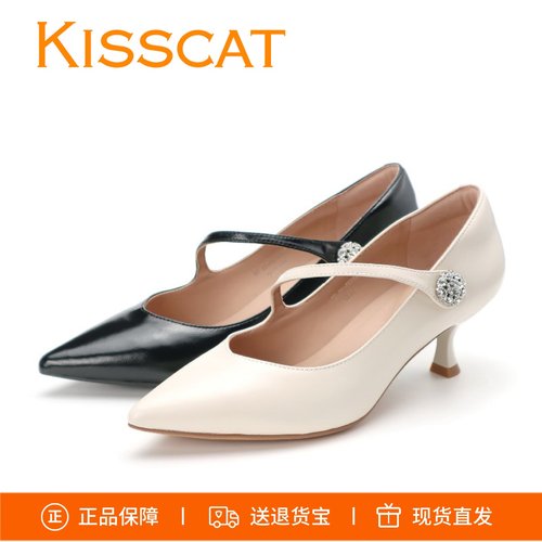 接吻猫羊皮高跟鞋KA65125-10