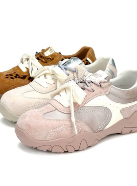 COMELY康莉2026圆头厚底增高双鞋带德训鞋休闲运动鞋女鞋KMT61208