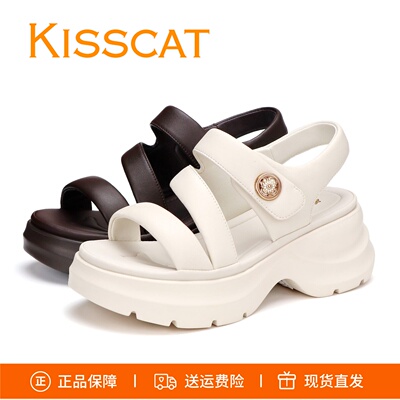 接吻猫增高魔术贴女鞋K76383A-50