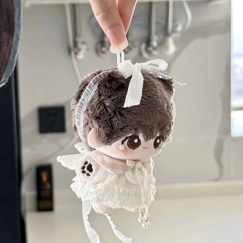 原创10cm娃衣海星体正常体棉花娃娃衣服夏季见习天使公主裙拉布布