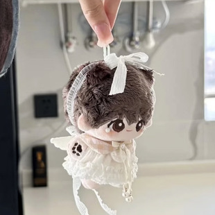 原创10cm娃衣海星体正常体棉花娃娃衣服夏季见习天使公主裙拉布布