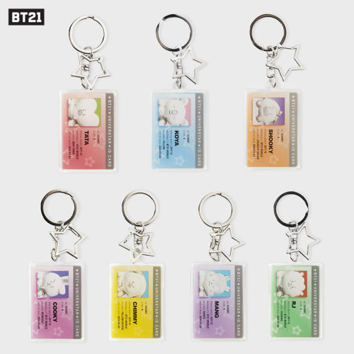 BT21卡通亚克力钥匙扣
