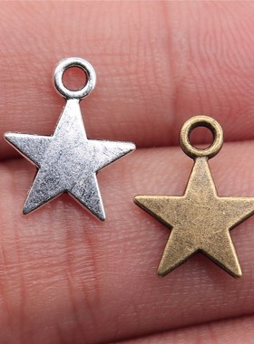 20个/包 15x12mm 多色DIY饰品配件 五角星吊坠 ABD-C11194