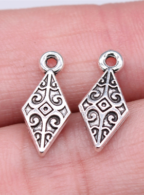 20个/包 16x7mm 多色 锌合金材质 尖锥子吊坠 ABD-C15138