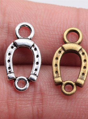 20个/包 18x10mm 多色DIY饰品配件 马蹄铁连接件 ABD-C11044