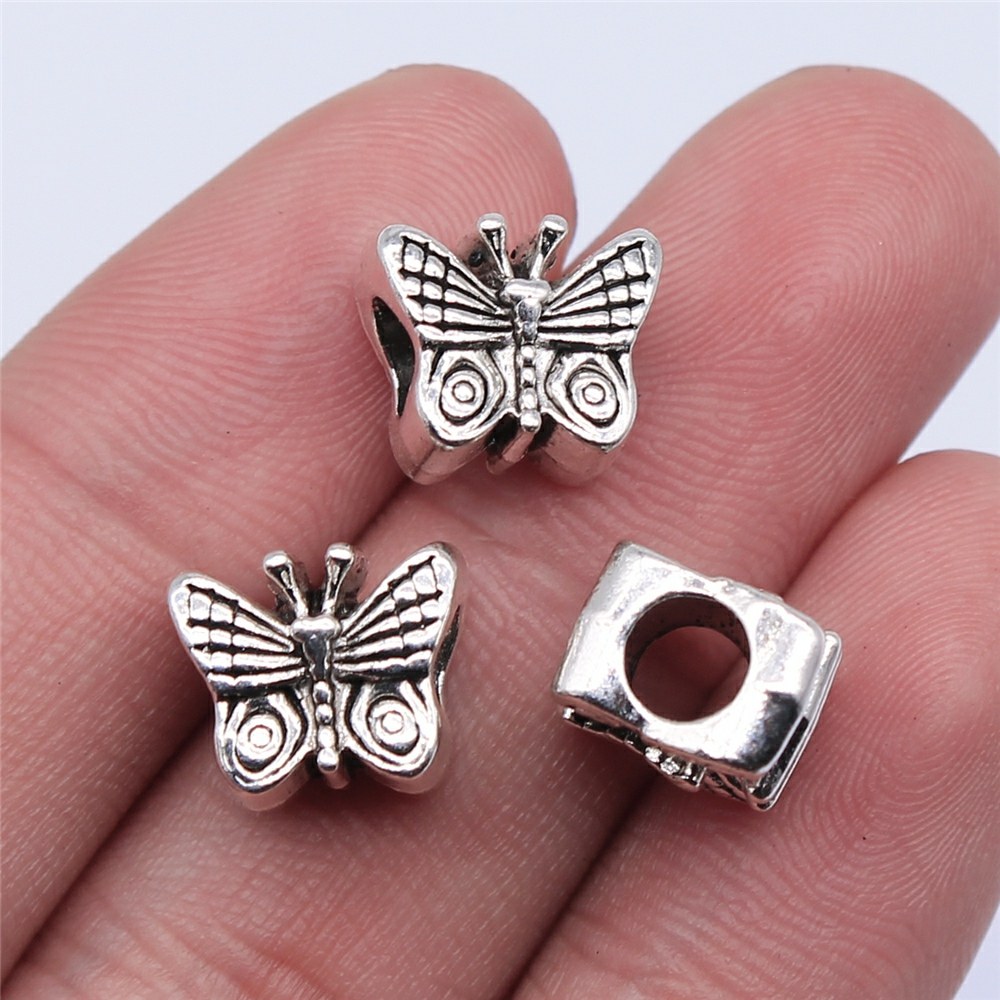10个/包 12x10mm 古银色锌合金材质 蝴蝶大孔珠 ABD-C14233,3C数码配件,手机挂件/手机链,淘宝优惠券,粉丝福利购,淘宝优惠卷