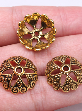 10个/包 19x19x6mm 多色DIY饰品配件大花托 ABD-C14803