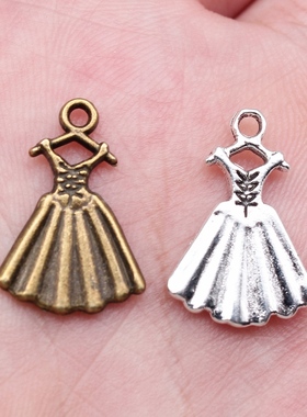 10个/包 13x20mm 多色DIY饰品配件晚礼服舞裙吊坠 ABD-C13701