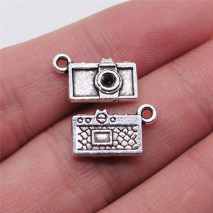 多色锌合金 10x15mm 包 C13819 相机吊坠 ABD DIY饰品配件 10个