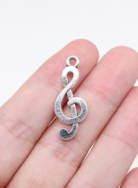 10个/包 28x11mm 多色DIY饰品配件音符吊坠 ABD-C15512