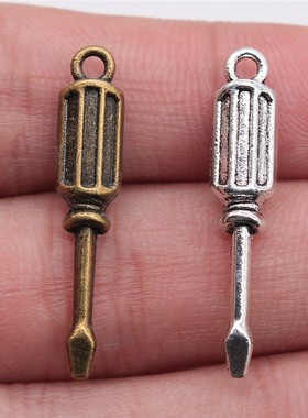 10个/包 31x6mm 多色DIY饰品配件 螺丝刀吊坠 ABD-C10922