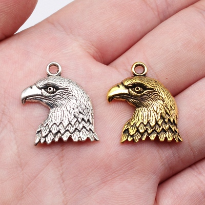 10个/包 21x19mm 多色DIY饰品配件老鹰头吊坠 ABD-C13904