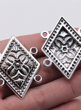 10个/包 31x43mm 多色 DIY 4孔身体链 连接件 手工配件